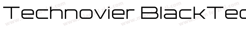 Technovier BlackTechnovier Black字体转换